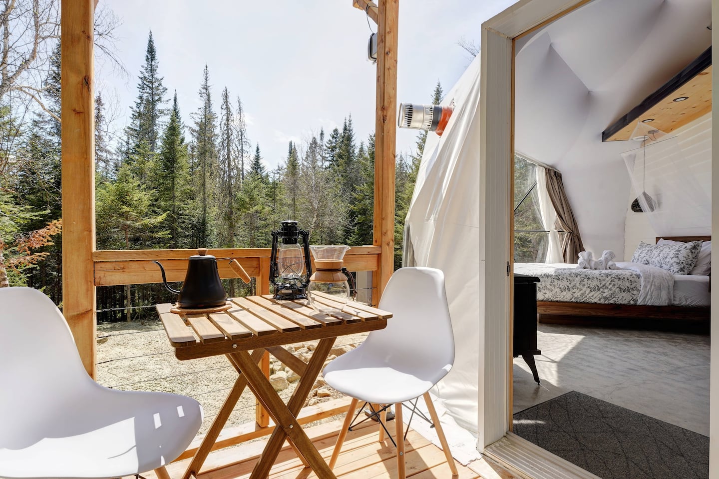 Dome Bedroom with Forest View